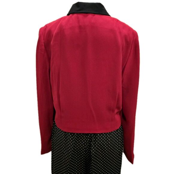 80s/90s VTG Debra Michaels Collection Blazer Womens 10 Gold Button Retro Jacket - Picture 4 of 12